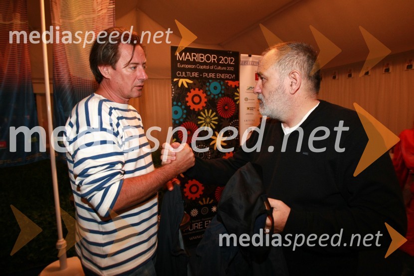 Vladimir Rukavina Gogo, direktor Narodnega doma Maribor in direktor Festivala Lent  ter Djordje Balašević, glasbenik17. Festival Lent 2009, otvoritveni vikend