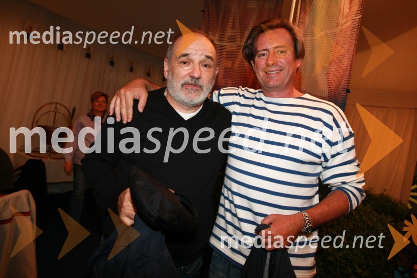 Djordje Balašević, glasbenik ter Vladimir Rukavina Gogo, direktor Narodnega doma Maribor in direktor Festivala Lent17. Festival Lent 2009, otvoritveni vikend