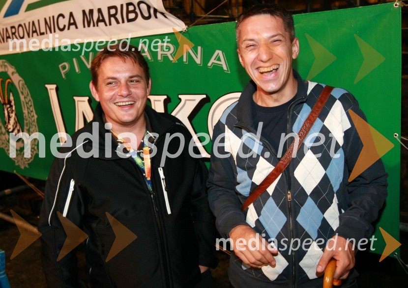 Marko Diaci, svetovalec direktorja Cestnega podjetja Maribor in Drago Žura, direktor ŠOUM (Študentska organizacija Univerze v Mariboru)17. Festival Lent 2009, otvoritveni vikend