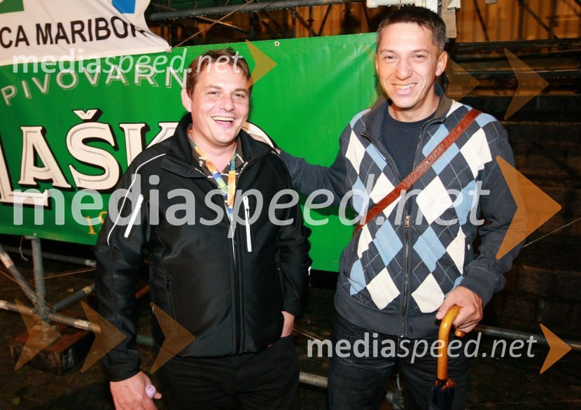 Marko Diaci, svetovalec direktorja Cestnega podjetja Maribor in Drago Žura, direktor ŠOUM (Študentska organizacija Univerze v Mariboru)17. Festival Lent 2009, otvoritveni vikend