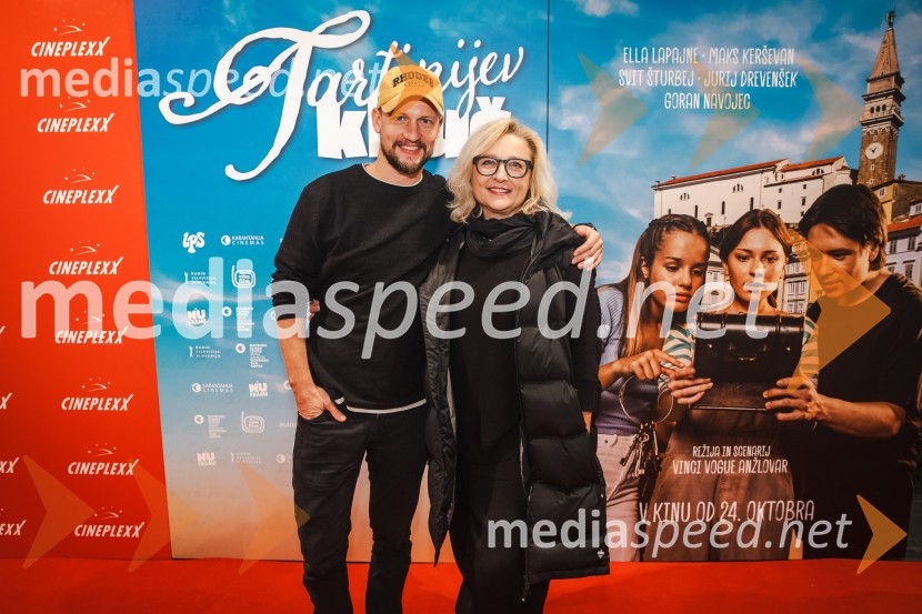  Jernej Gašperin, igralec;  Nataša Barbara Gračner, režiserka in igralkaTartinijev ključ, velika premiera v Cineplexx Ljubljana