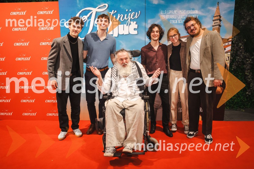  Martin Mutec, glasbena skupina LPS;  Filip Vidušin, glasbena skupina LPS;  Vinci Vogue Anžlovar, scenarist;  Gašper Hlupič, glasbena skupina LPS;  Zala Velenšek, glasbena skupina LPS;  Žiga Žvižej, glasbena skupina LPSTartinijev ključ, velika premiera v Cineplexx Ljubljana