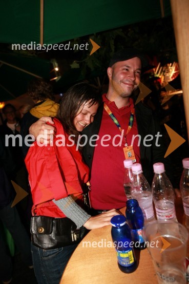 Marina Popovič, stilistka in Matevž Frangež, poslanec DZ in mestni svetnik MOM17. Festival Lent 2009, otvoritveni vikend