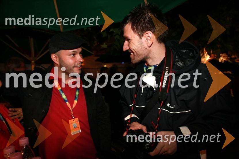 Matevž Frangež, poslanec DZ in mestni svetnik MOM ter Marko Pigac, fotograf17. Festival Lent 2009, otvoritveni vikend
