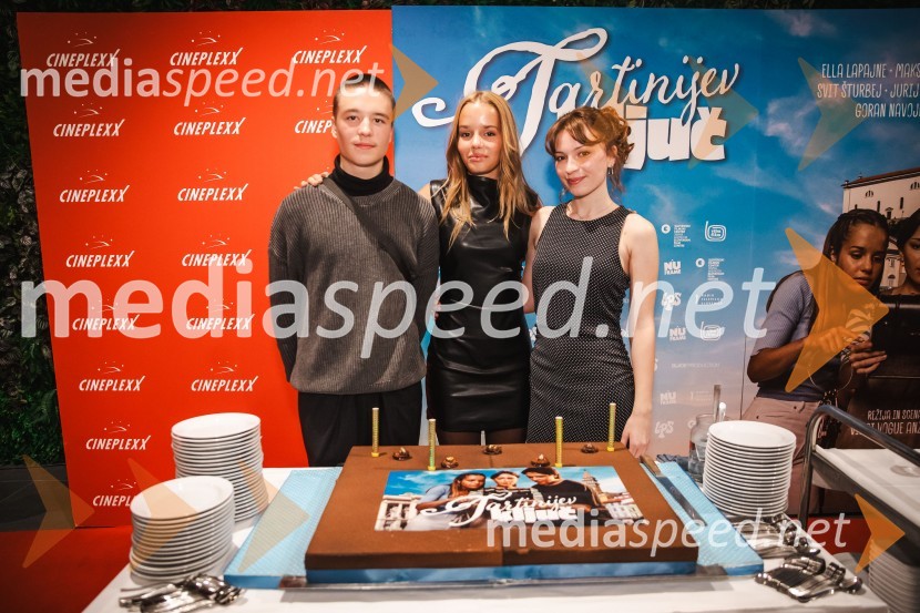  Svit Šturbej;  Ella Lapajne, igralka;  Maks Kerševan, igralkaTartinijev ključ, velika premiera v Cineplexx Ljubljana