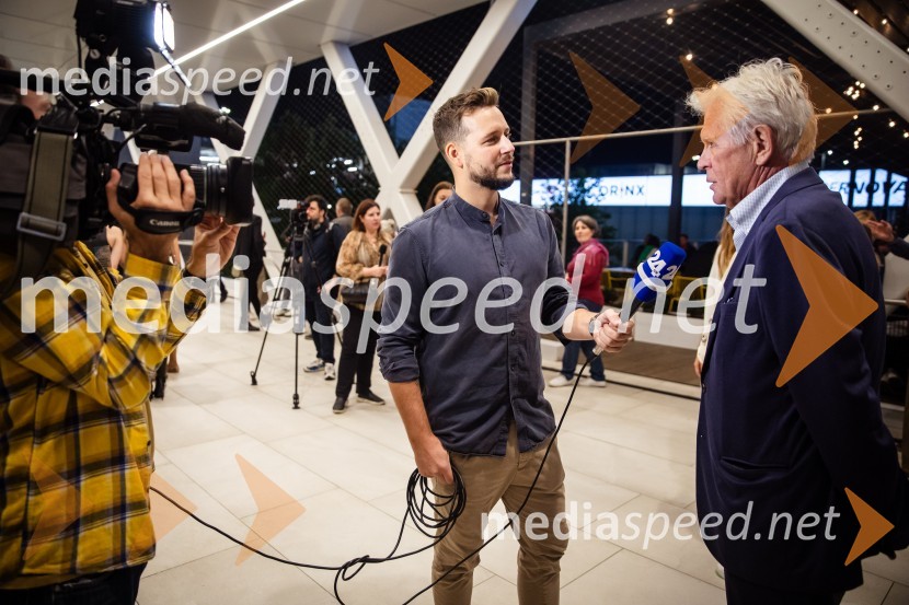 Alen Podlesnik, moderator, novinar POP TV;  Roman Kukovič, pisatelj, novinar, publicist in režiserTartinijev ključ, velika premiera v Cineplexx Ljubljana