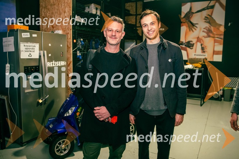  Tibor Mihelič Syed, direktor, Kino Šiška;  Klemen Kovačič, igralecKot jabolko sladko, visoko na veji, premiera v SMG Ljubljana