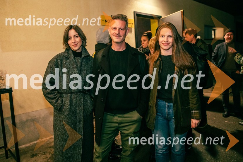  Pia Prezelj, pisateljica, prevajalka in novinarka;  Tibor Mihelič Syed, direktor, Kino Šiška;  ... Kot jabolko sladko, visoko na veji, premiera v SMG Ljubljana