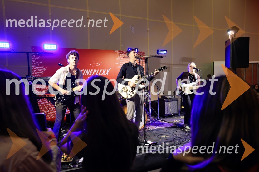  Martin Mutec, glasbena skupina LPS;  Filip Vidušin, glasbena skupina LPS;  Zala Velenšek, glasbena skupina LPSTartinijev ključ, premiera mladinskega filma v Cineplexx Celje