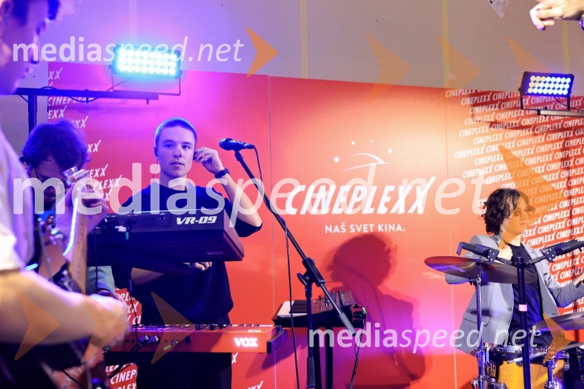  Žiga Žvižej, glasbena skupina LPS;  Svit Šturbej;  Gašper Hlupič, glasbena skupina LPSTartinijev ključ, premiera mladinskega filma v Cineplexx Celje