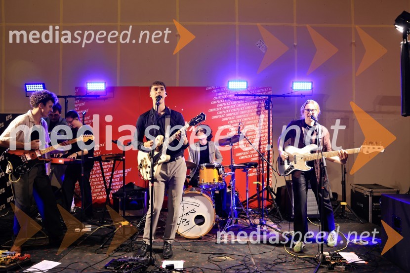  Martin Mutec, glasbena skupina LPS;  Filip Vidušin, glasbena skupina LPS;  Zala Velenšek, glasbena skupina LPSTartinijev ključ, premiera mladinskega filma v Cineplexx Celje