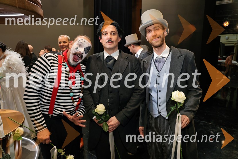  Tomaž Planinc, operni pevec;  Sebastijan Čelofiga, baritonist, operni pevec;  Jernej Luketič, pevec, igralecMož, ki je ukrotil strelo: Genialni izumi Nikole Tesle, premiera v Operi in Baletu SNG Maribor