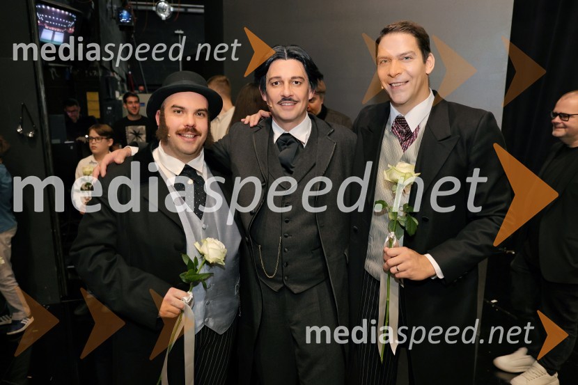  Aljaž Hameršak, operni solist;  Sebastijan Čelofiga, baritonist, operni pevec;  Bogdan  Stopar, operni solistMož, ki je ukrotil strelo: Genialni izumi Nikole Tesle, premiera v Operi in Baletu SNG Maribor