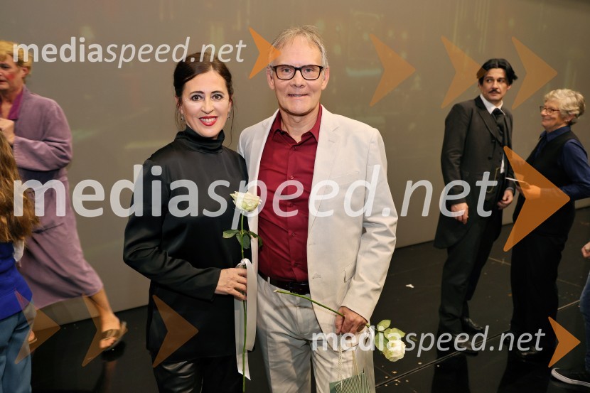  Cleopatra Purice, baletna plesalka, koreografinja;  Robert Mraček, skladatelj in libretist predstaveMož, ki je ukrotil strelo: Genialni izumi Nikole Tesle, premiera v Operi in Baletu SNG Maribor