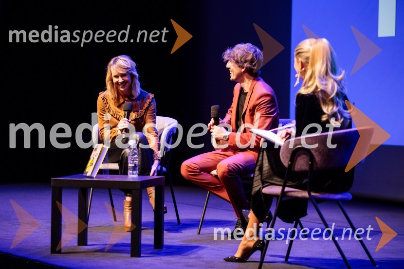  Iva Krajnc Bagola, igralka;  Aljoša Bagola, kreativni direktor, kolumnist, predavatelj in knjižni avtorAljoša Bagola, Ne! je moč, dogodek ob izidu knjige