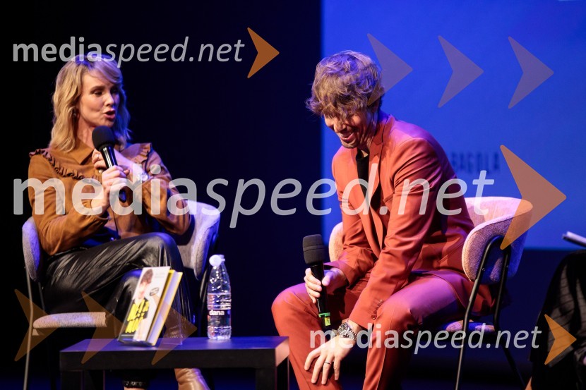  Iva Krajnc Bagola, igralka;  Aljoša Bagola, kreativni direktor, kolumnist, predavatelj in knjižni avtorAljoša Bagola, Ne! je moč, dogodek ob izidu knjige