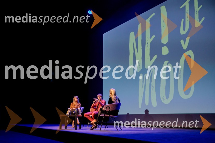  Iva Krajnc Bagola, igralka;  Aljoša Bagola, kreativni direktor, kolumnist, predavatelj in knjižni avtorAljoša Bagola, Ne! je moč, dogodek ob izidu knjige