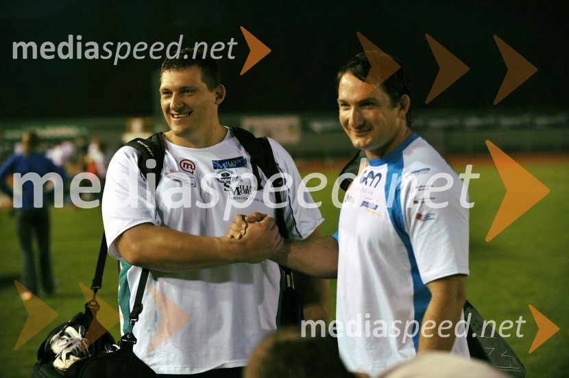 Miroslav Vodovnik, atlet in Primož Kozmus, atlet14. mednarodni atletski miting Velenje