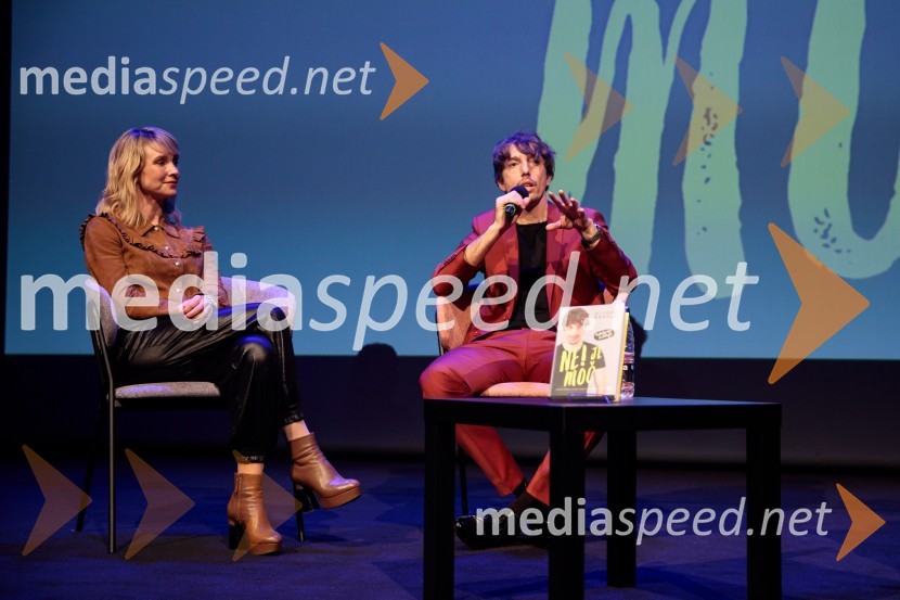  Iva Krajnc Bagola, igralka;  Aljoša Bagola, kreativni direktor, kolumnist, predavatelj in knjižni avtorAljoša Bagola, Ne! je moč, dogodek ob izidu knjige