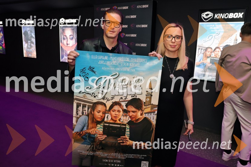  Stipe Jerić, direktor Maribox;  Ksenija Arzenšek, pomočnica direktorja MARIBOXTartinijev ključ, premiera filma v Mariboxu