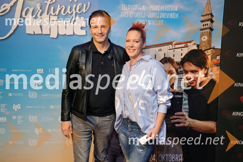  Stipe Jerić, direktor Maribox;  Mateja Naberšnik, maskerkaTartinijev ključ, premiera filma v Mariboxu