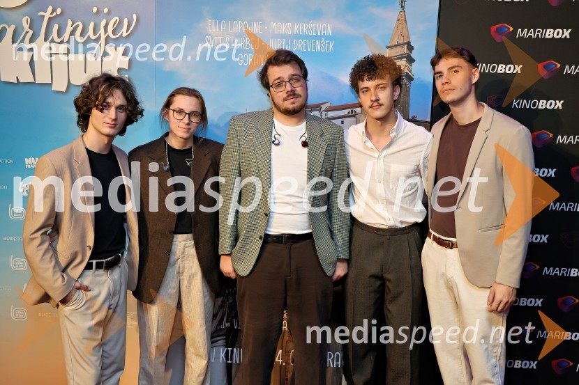  Gašper Hlupič, glasbena skupina LPS;  Zala Velenšek, glasbena skupina LPS;  Žiga Žvižej, glasbena skupina LPS;  Martin Mutec, glasbena skupina LPS;  Filip Vidušin, glasbena skupina LPSTartinijev ključ, premiera filma v Mariboxu