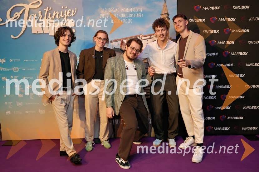  Gašper Hlupič, glasbena skupina LPS;  Zala Velenšek, glasbena skupina LPS;  Žiga Žvižej, glasbena skupina LPS;  Martin Mutec, glasbena skupina LPS;  Filip Vidušin, glasbena skupina LPSTartinijev ključ, premiera filma v Mariboxu