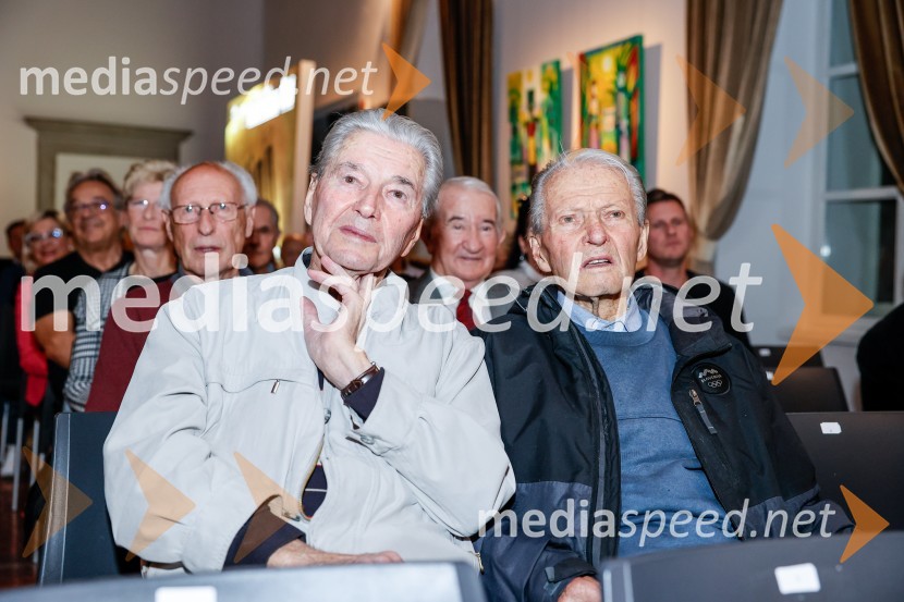  Cveto Pavčič, smučarski tekač, profesor;  Janez Pavčič, nekdanji tekač na smučehSlovesnost ob obeležitvi življenjskega jubileja Antona Fornezzija Tofa