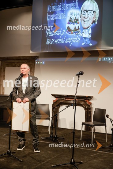  Boštjan  Istenič, namestnik odgovorne urednice Nedeljskega dnevnikaSlovesnost ob obeležitvi življenjskega jubileja Antona Fornezzija Tofa