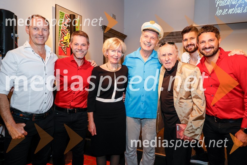  Jože Potrebuješ, skupina Čuki;  Matjaž Končan, skupina Čuki; dr. Majda Dolničar, hematoonkologinja;  Igor Ribič, Ribič Pepe;  Tone Fornezzi - Tof, novinar;  Miha Novak, skupina Čuki;  Jernej Tozon, pevec, skupina ČukiSlovesnost ob obeležitvi življenjskega jubileja Antona Fornezzija Tofa