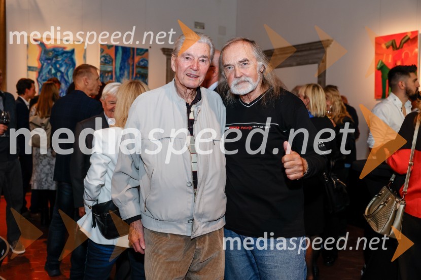  Cveto Pavčič, smučarski tekač, profesor;  Dragan  Bulič, glasbeni urednikSlovesnost ob obeležitvi življenjskega jubileja Antona Fornezzija Tofa