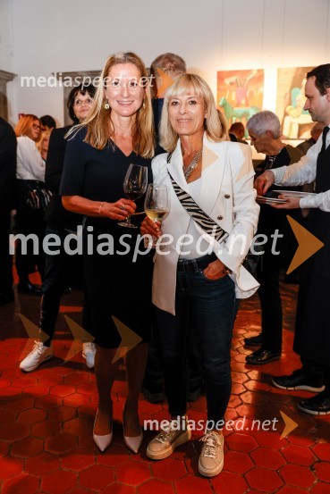  Tina Jereb, novinarka, Dnevnik;  Barbra Jermann, urednica revije SuzySlovesnost ob obeležitvi življenjskega jubileja Antona Fornezzija Tofa