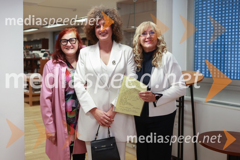  ... ;  ... ;  Bojana Fende Habula, avtoricaPredstavitev pravljice Deklica, ki je poletela z mirom in srečanje s smučarsko skakalko Emo Klinec