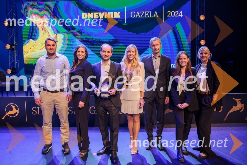  ... ;  ... ;  Andraž Krajnc, Caretronic, bronasta gazela 2024;  ... ;  ... ;  ... ;  ... Zlata gazela Slovenije 2024 je podjetje Hyla