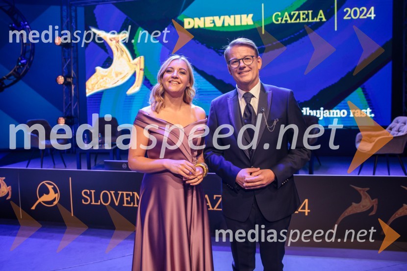  Anja Hlača Ferjančič, novinarka, RTV;  Antiša Korljan, v.d. odgovornega urednika Primorske noviceZlata gazela Slovenije 2024 je podjetje Hyla