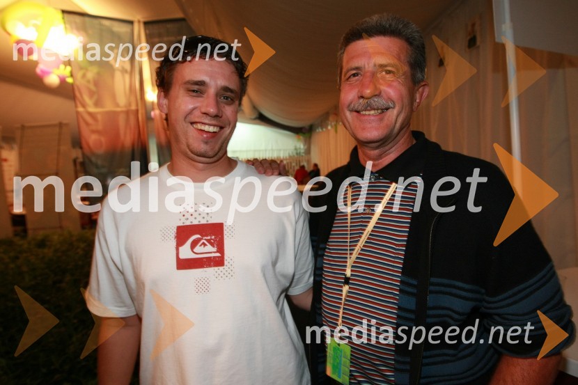 Gregor Lednik, služba za odnose z javnostmi Zavarovalnice Maribor in Drago Cotar, predsednik uprave Zavarovalnice MariborDogajanje na 17. Festivalu Lent 2009