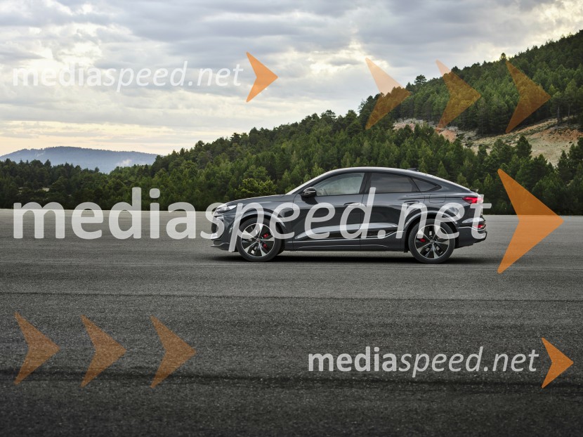 Vznemirljiv dizajn in najdaljši doseg v modelski družini: novi Audi Q6 Sportback e tron