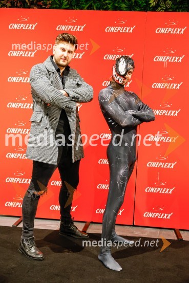  Jan Potrč, glasbenik;  Matic  Gaiser, cosplayer, costumerVečer superjunakov s filmom Venom 3: Zadnji ples v Cineplexx Ljubljana