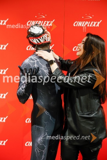  Matic  Gaiser, cosplayer, costumer;  Simona Bračun Rok, CineplexxVečer superjunakov s filmom Venom 3: Zadnji ples v Cineplexx Ljubljana