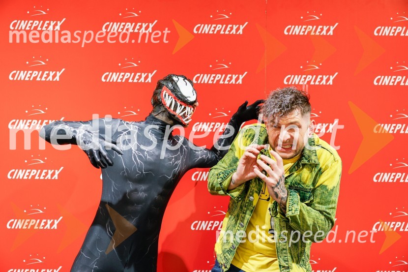  Matic  Gaiser, cosplayer, costumer;  Klemen Bunderla, radijski voditelj, radio AktualVečer superjunakov s filmom Venom 3: Zadnji ples v Cineplexx Ljubljana