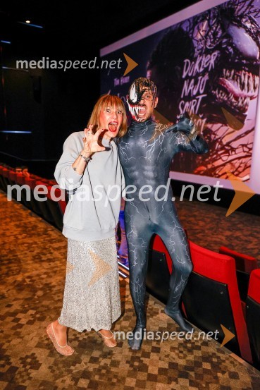  Ana Raščan, voditeljica in novinarka;  ... Večer superjunakov s filmom Venom 3: Zadnji ples v Cineplexx Ljubljana