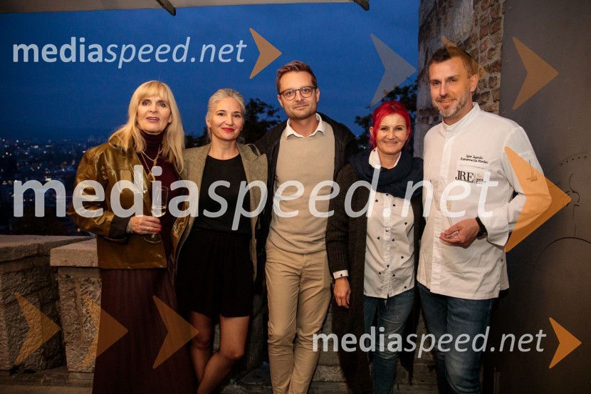  Dada  Jerovšek, Kaval Group;  Kristina Rakovič, notranja oblikovalka;  ... ;  ... ;  Igor Jagodic, kuharski mojster, restavracija StrelecPelinkovec Ultimus, predstavitev najnovejše grenčice na trgu