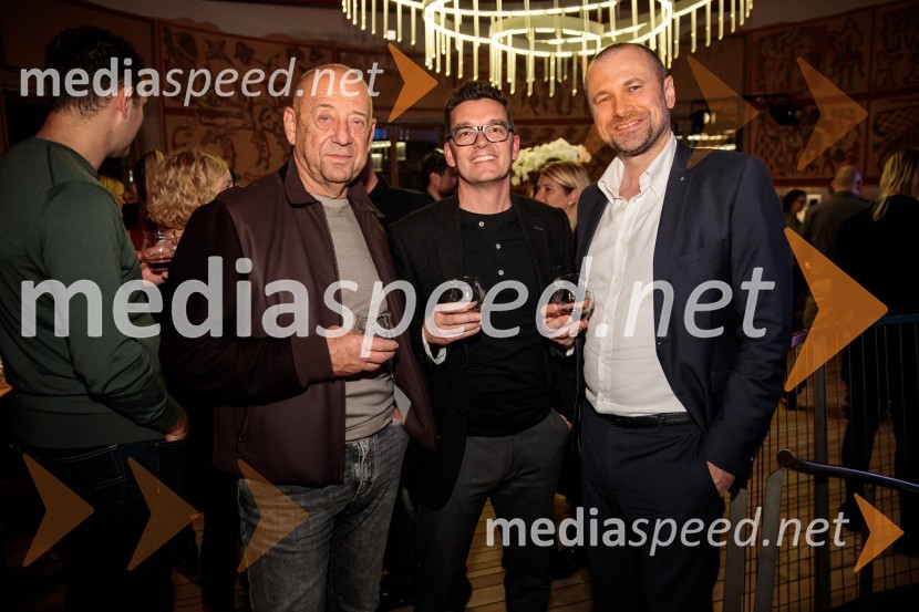  Tibor Šimonka, predsednik Gospodarske zbornice Slovenije ;  Tine Kek,  direktor, Ptujska klet d.o.o;  Blaž Brodnjak, predsednik uprave NLB, Manager leta 2022Pelinkovec Ultimus, predstavitev najnovejše grenčice na trgu