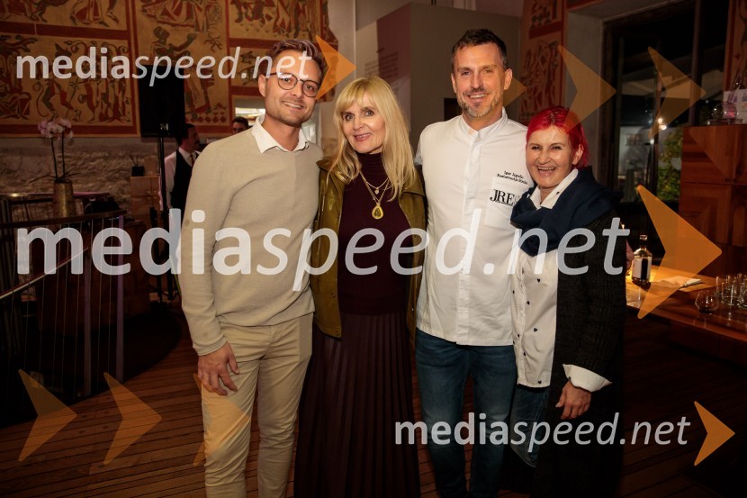  Igor Jagodic, kuharski mojster, restavracija Strelec;  ... ;  ... ;  Dada  Jerovšek, Kaval GroupPelinkovec Ultimus, predstavitev najnovejše grenčice na trgu