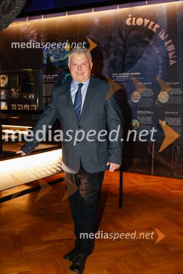 dr. Miha Jeršek, direktor, Prirodoslovni muzej SlovenijeVsega je kriva Luna, odprtje razstave v Prirodoslovnem muzeju Slovenije