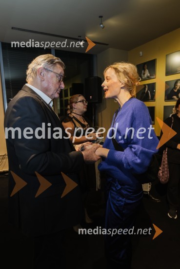  Dušan Mlakar, režiser;  Ajda Smrekar, igralkaLuč ugasne, premiera drame v MGL