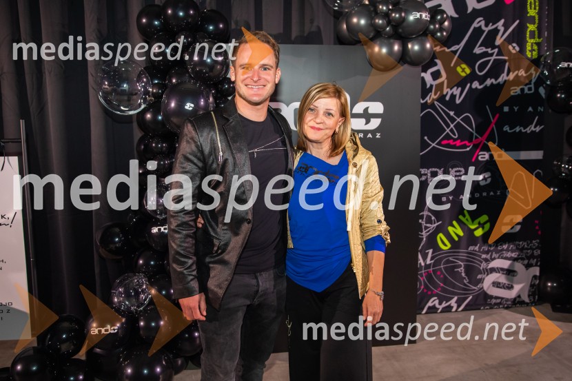  Tim  Mastnak, deskar na snegu ;  ... AND by Andraž, modna revija ob 35 letnici znamke