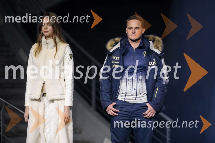  ... ;  Tim  Mastnak, deskar na snegu AND by Andraž, modna revija ob 35 letnici znamke
