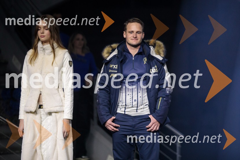  ... ;  Tim  Mastnak, deskar na snegu AND by Andraž, modna revija ob 35 letnici znamke