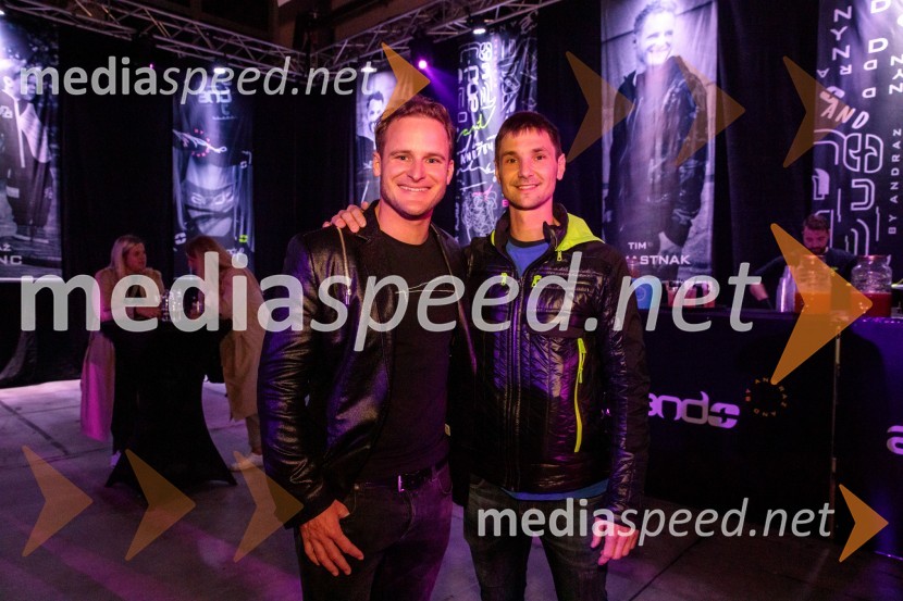  Tim  Mastnak, deskar na snegu ;  ... AND by Andraž, modna revija ob 35 letnici znamke